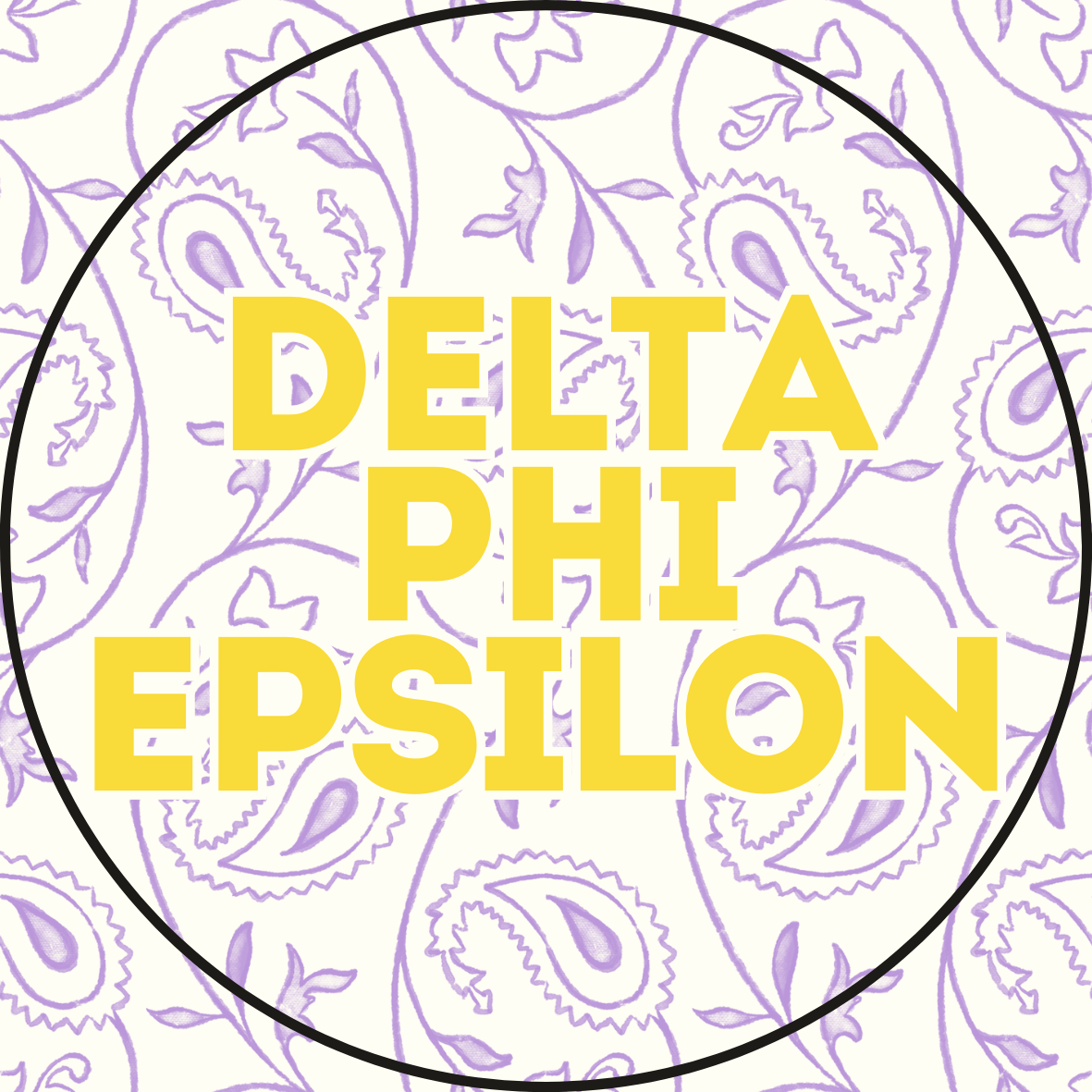 Paisley Sorority Sticker- 2 Pack