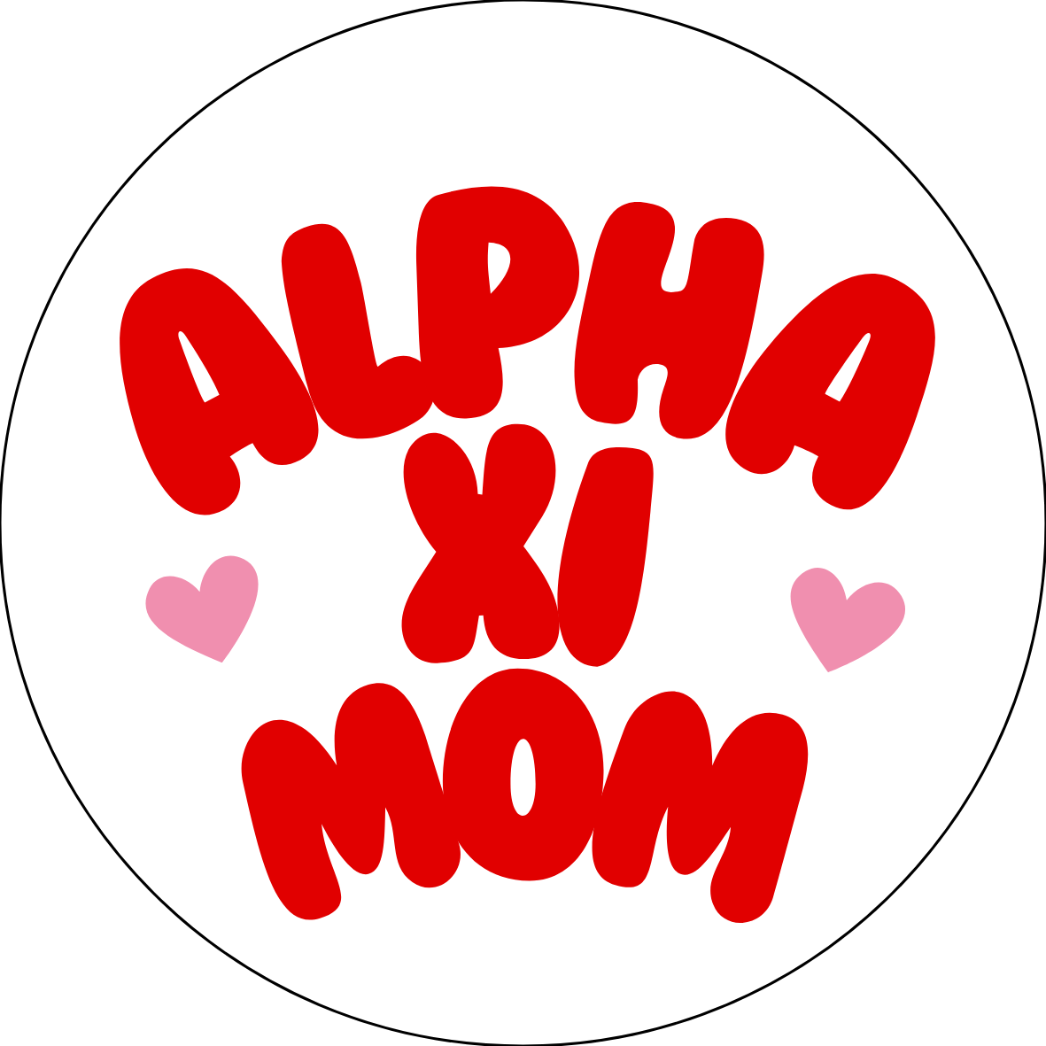 UGA Sorority Mom Bubble Sticker- 2 Pack