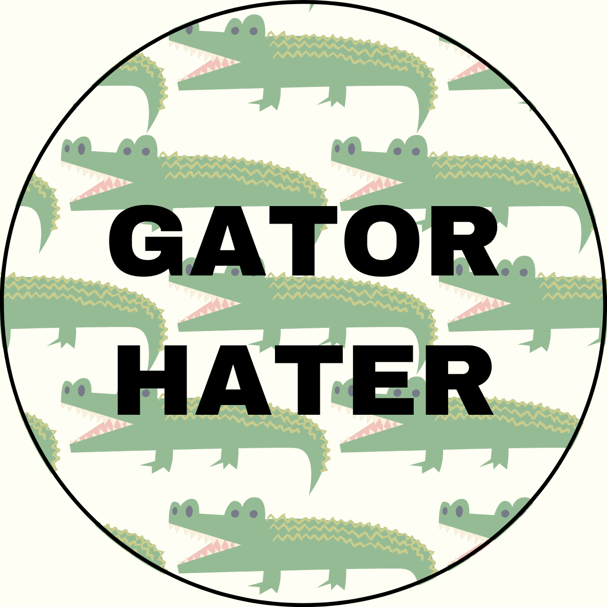 UGA vs. Florida “Gator Hater” Rivalry Button