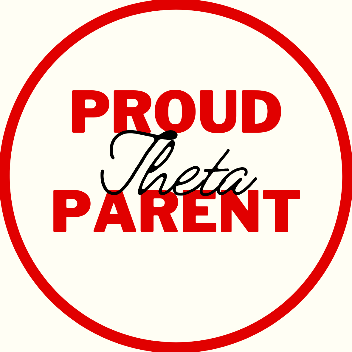 "Proud Parent" Sorority Sticker- 2 Pack