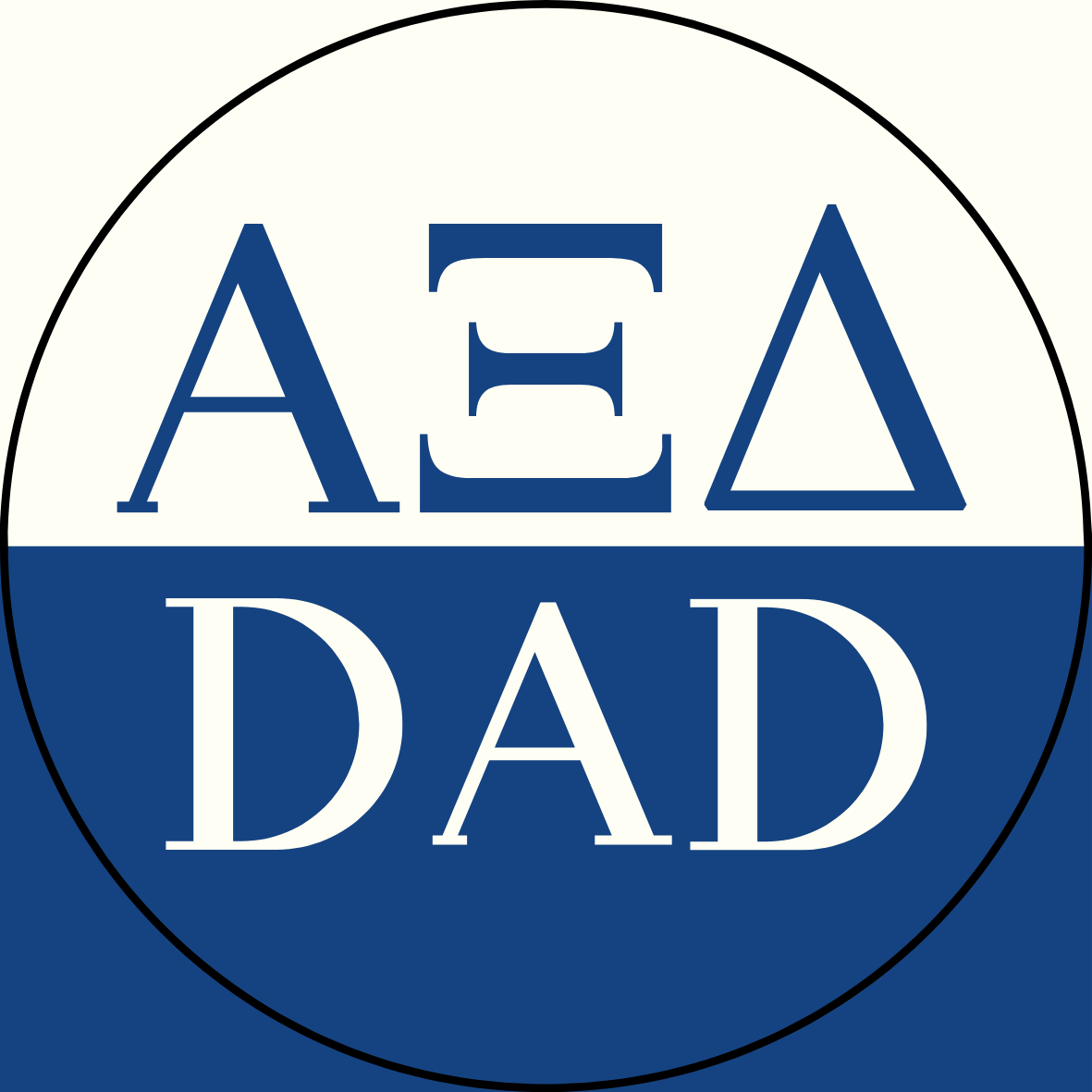 Color Block Sorority Dad Sticker- 2 Pack
