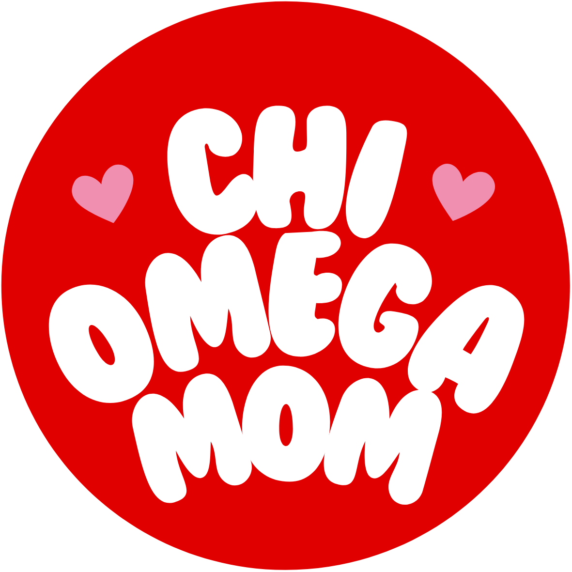 UGA Sorority Mom Bubble Sticker- 2 Pack