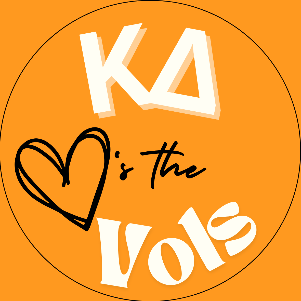 UTK "Loves the Vols" Sorority Sticker- 2 Pack