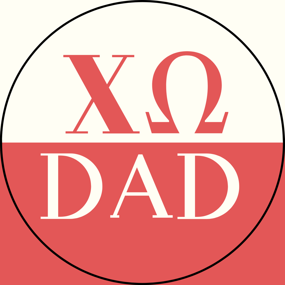 Color Block Sorority Dad Sticker- 2 Pack