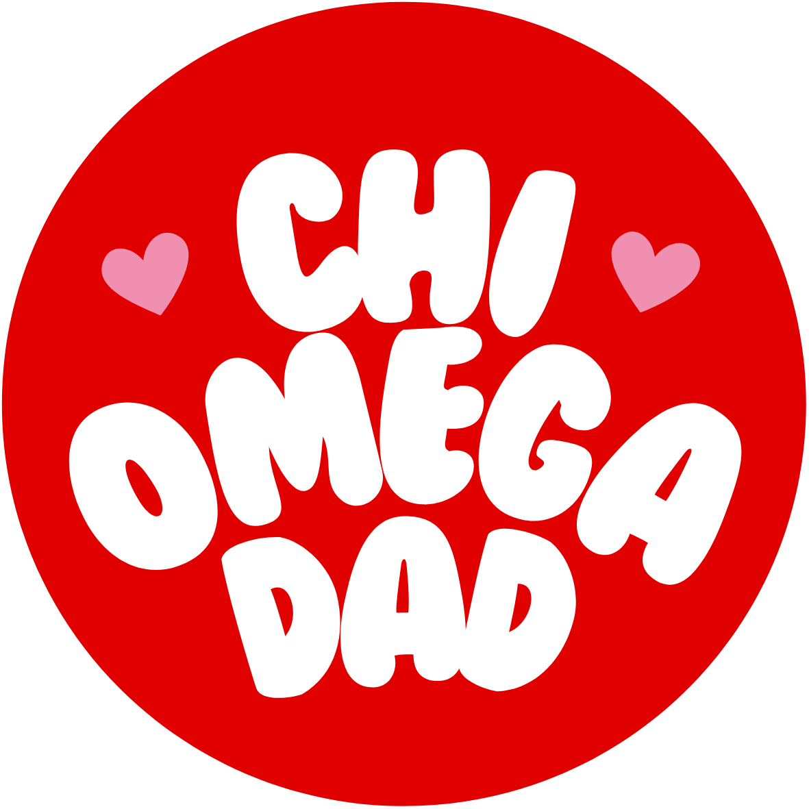 UGA Sorority Dad Bubble Sticker- 2 Pack