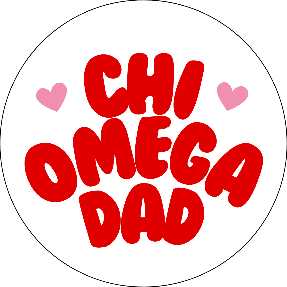 UGA Sorority Dad Bubble Sticker- 2 Pack