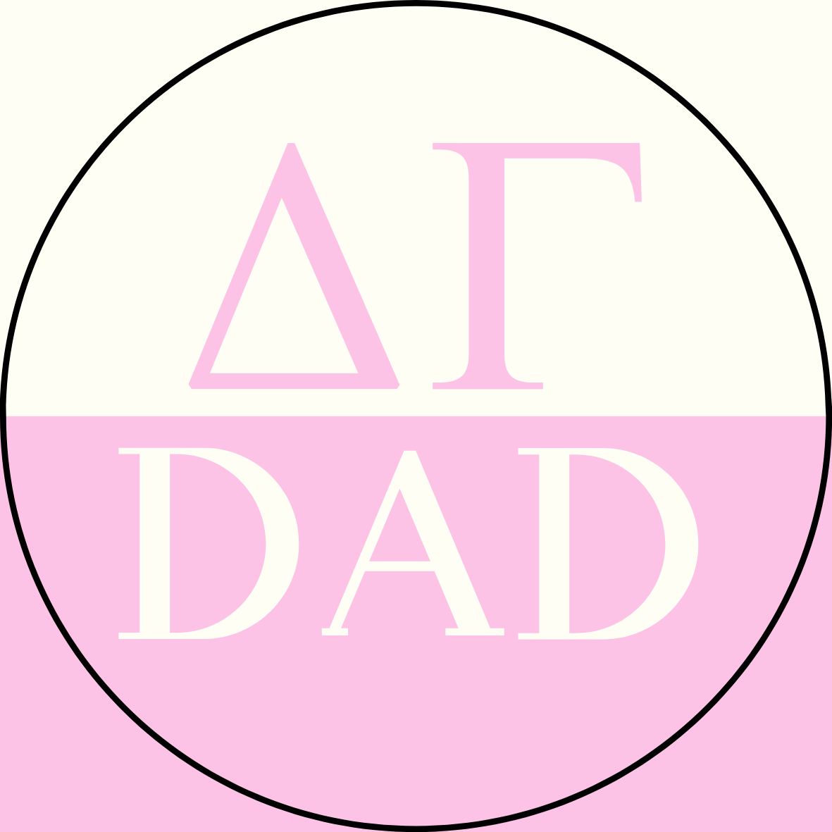 Color Block Sorority Dad Sticker- 2 Pack