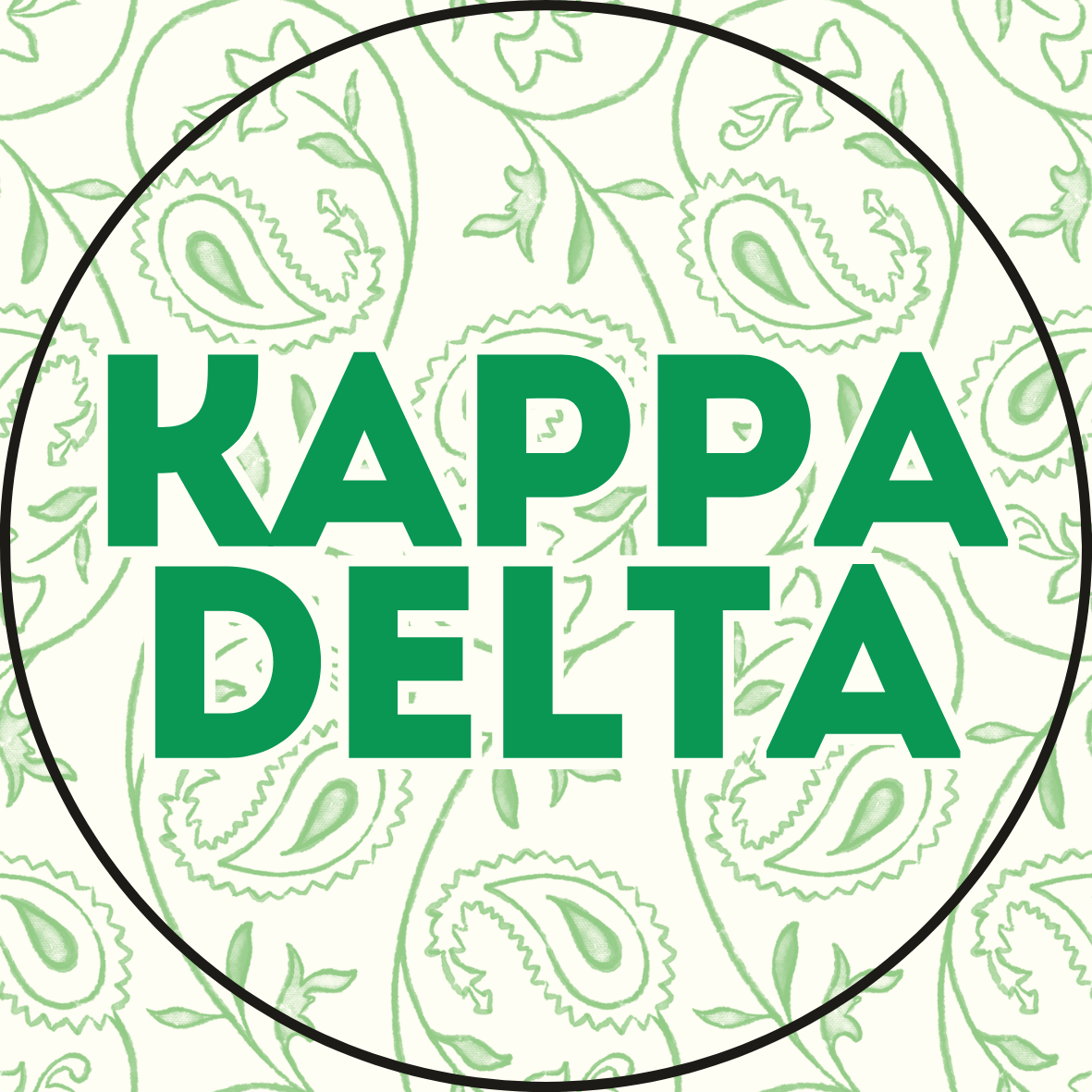Paisley Sorority Sticker- 2 Pack