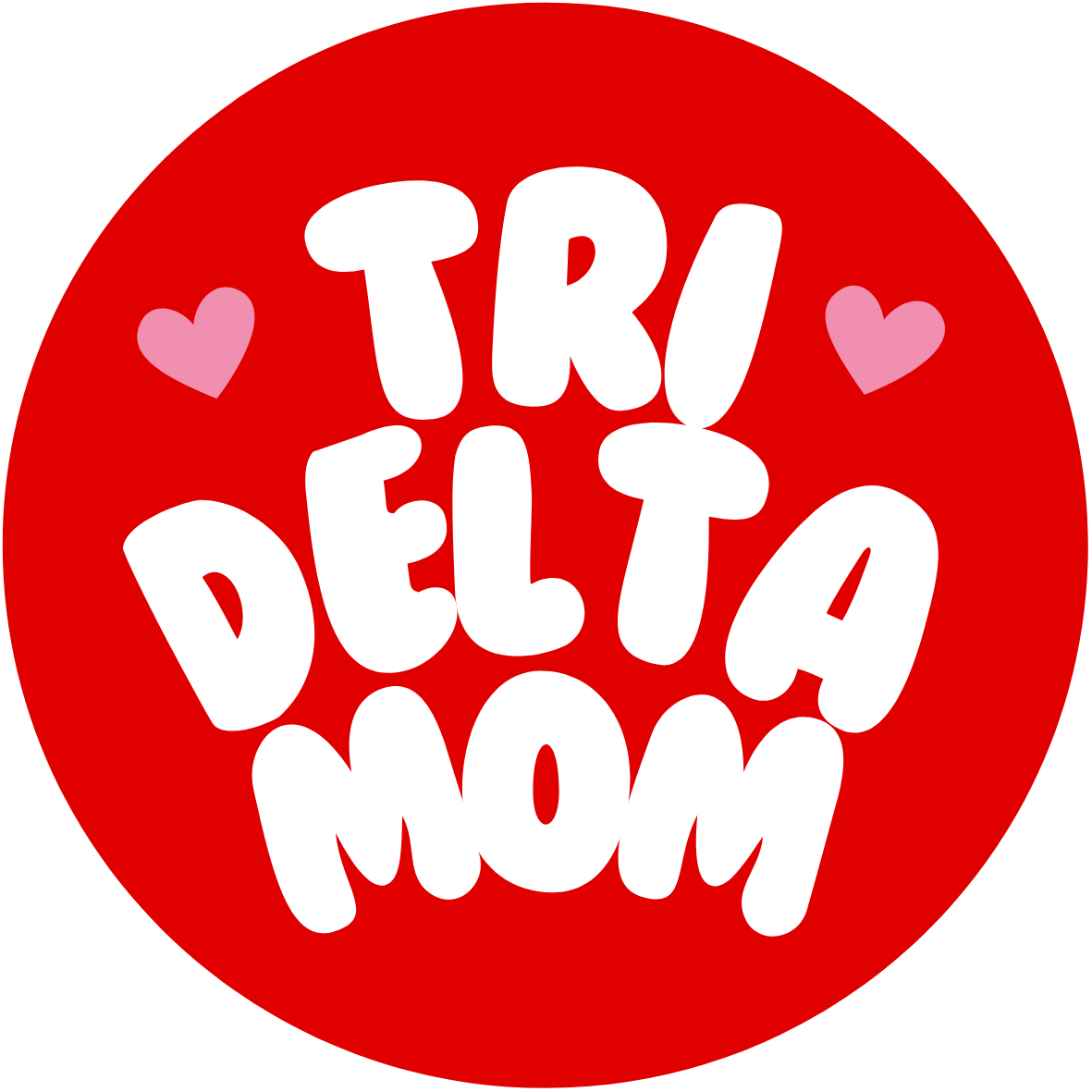 UGA Sorority Mom Bubble Sticker- 2 Pack
