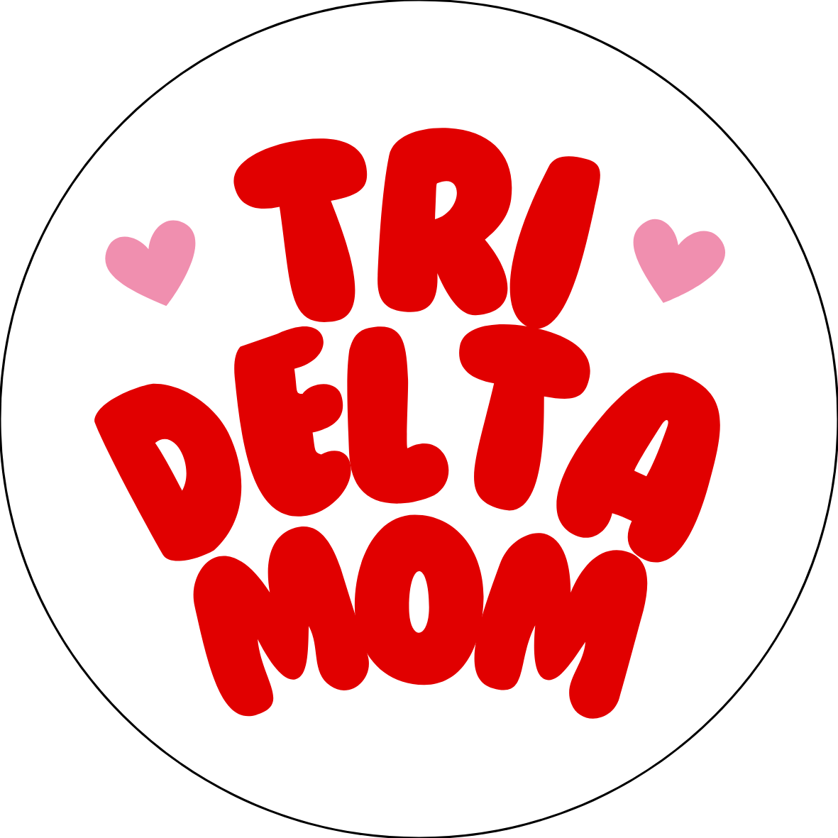 UGA Sorority Mom Bubble Sticker- 2 Pack