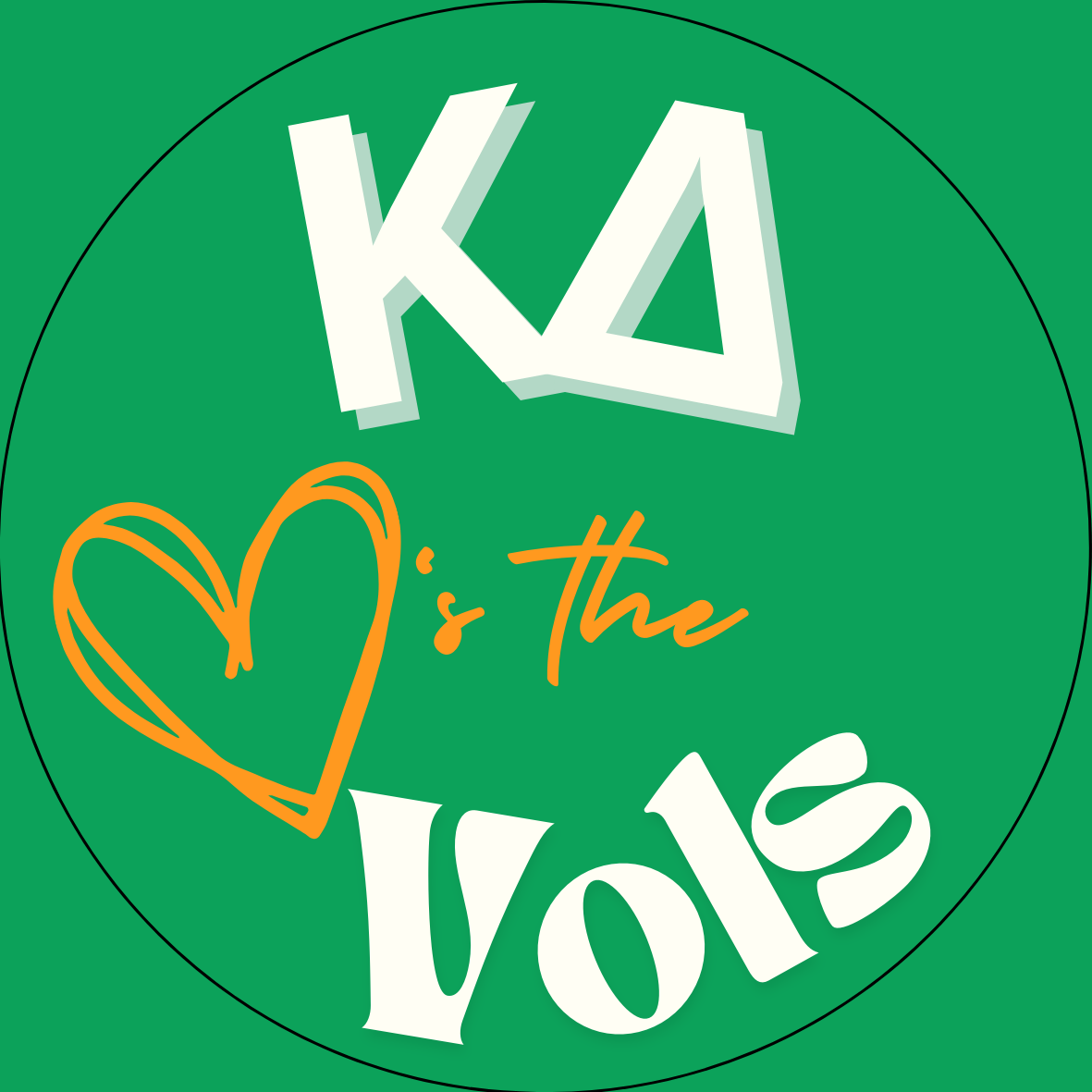 UTK "Loves the Vols" Sorority Sticker- 2 Pack