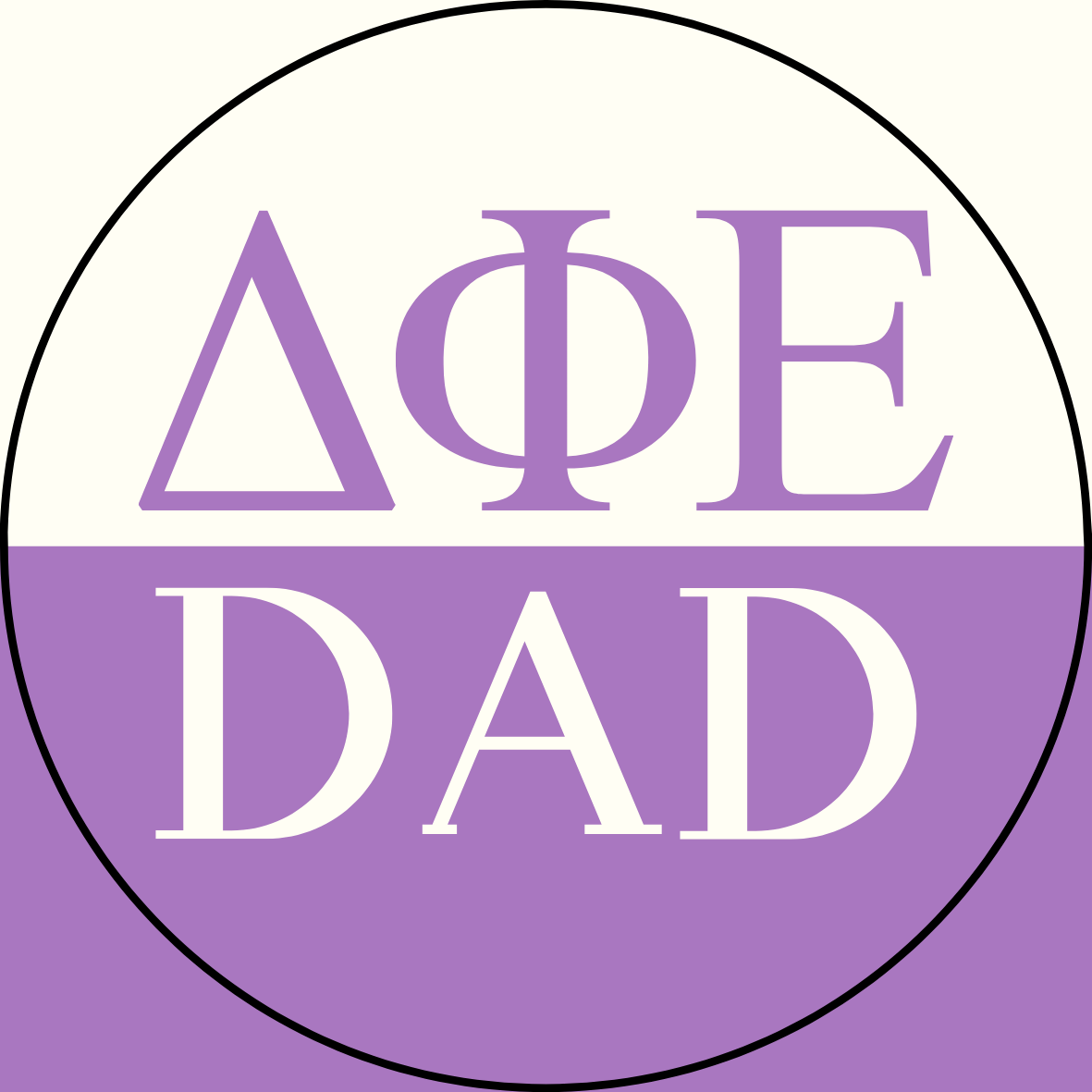 Color Block Sorority Dad Sticker- 2 Pack