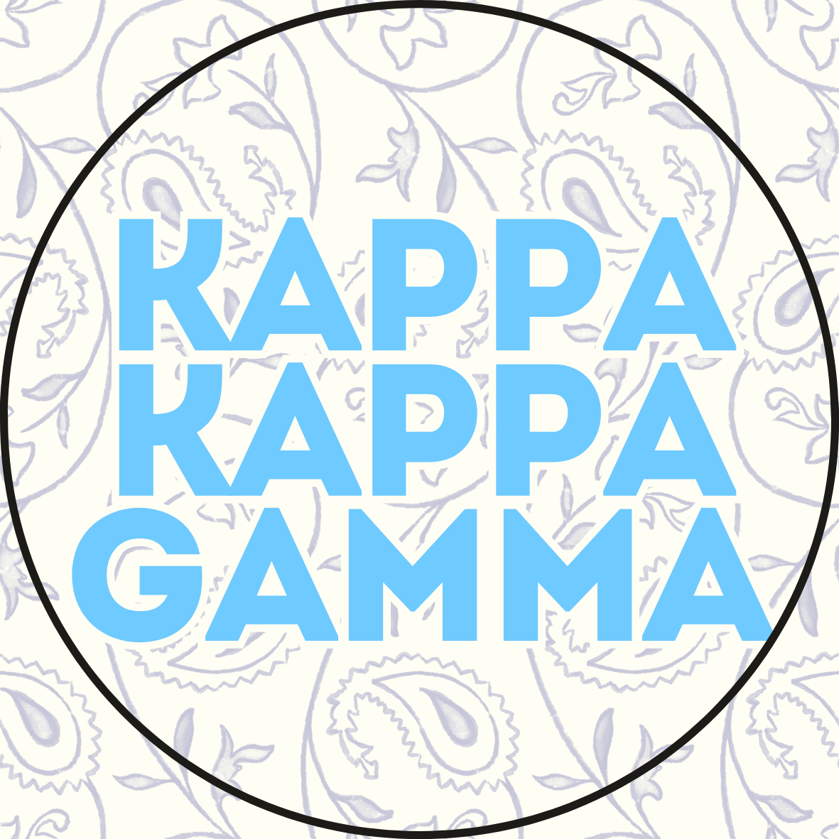 Paisley Sorority Sticker- 2 Pack