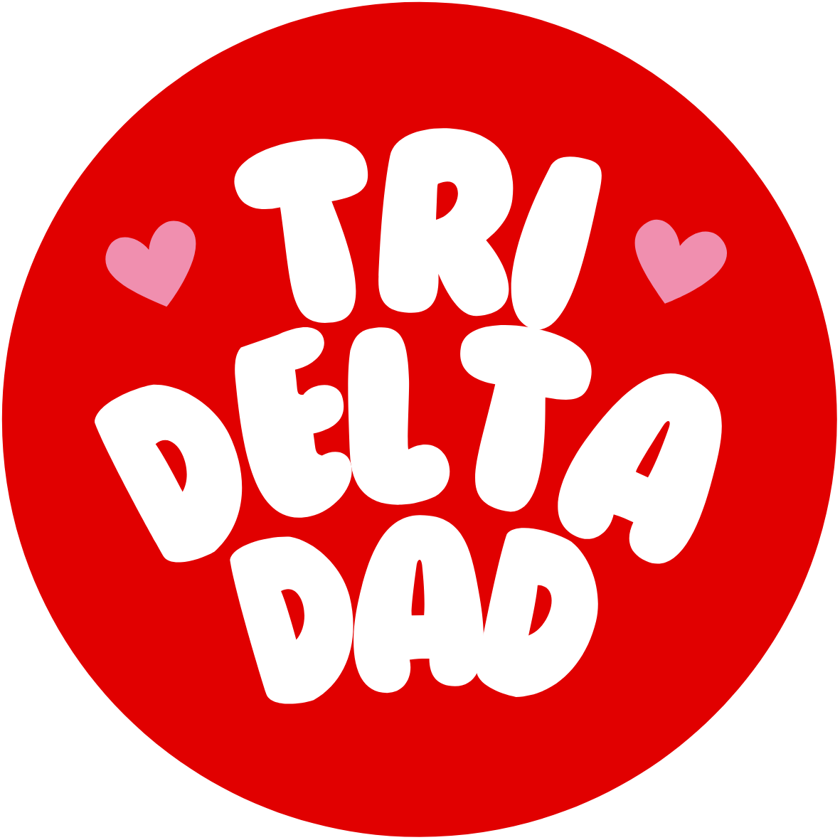UGA Sorority Dad Bubble Sticker- 2 Pack