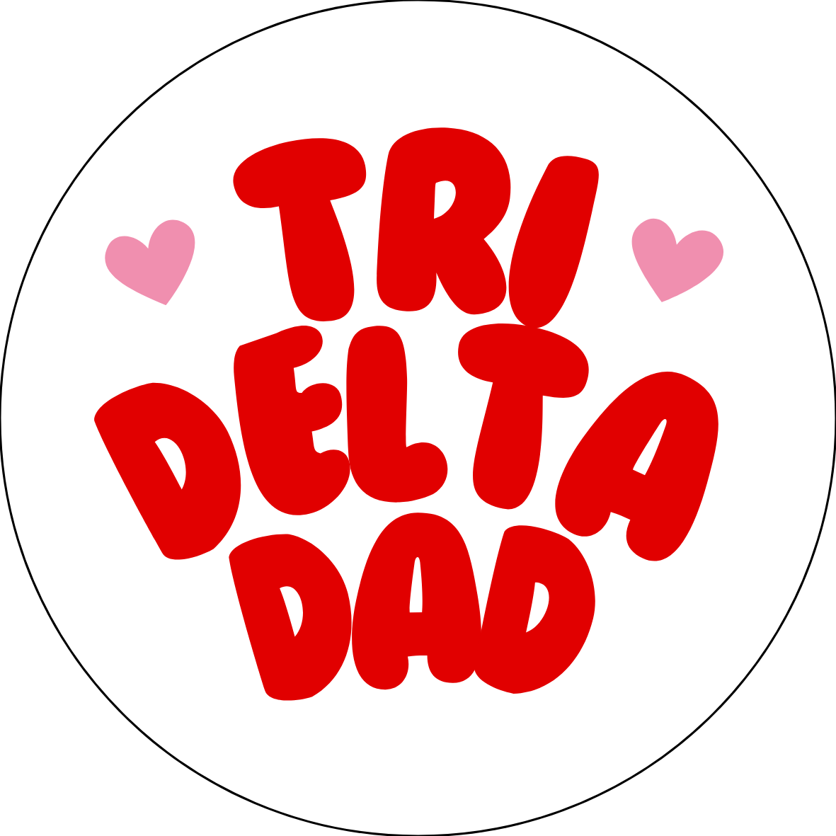 UGA Sorority Dad Bubble Sticker- 2 Pack