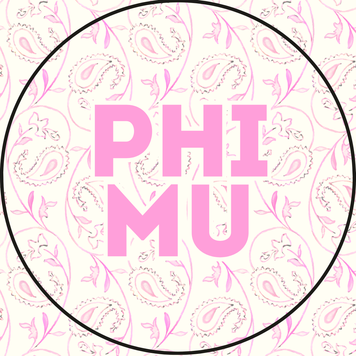 Paisley Sorority Sticker- 2 Pack