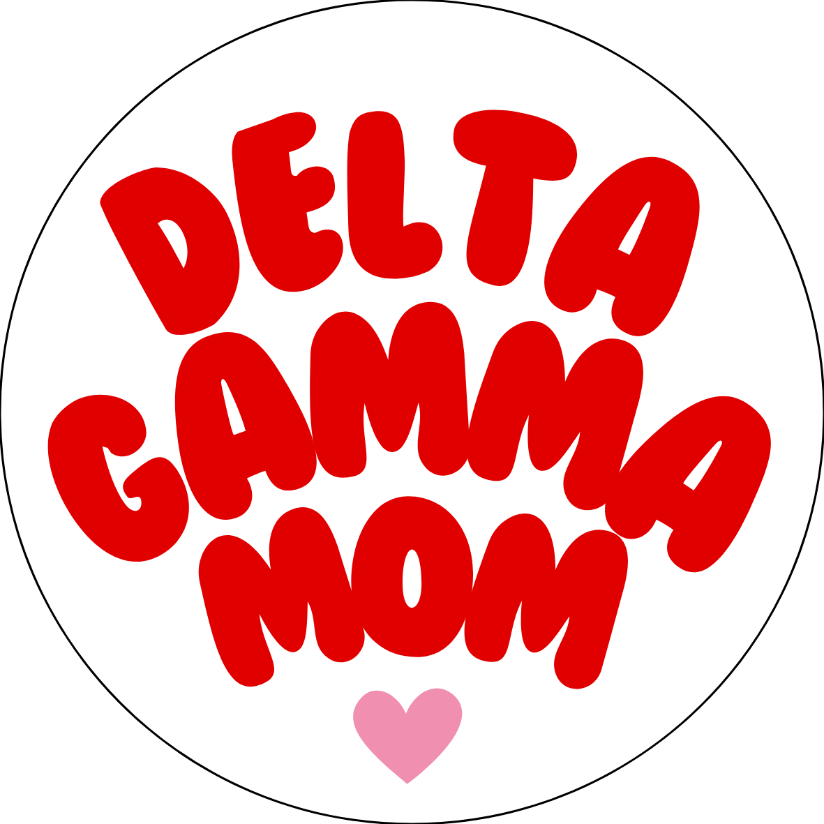 UGA Sorority Mom Bubble Sticker- 2 Pack