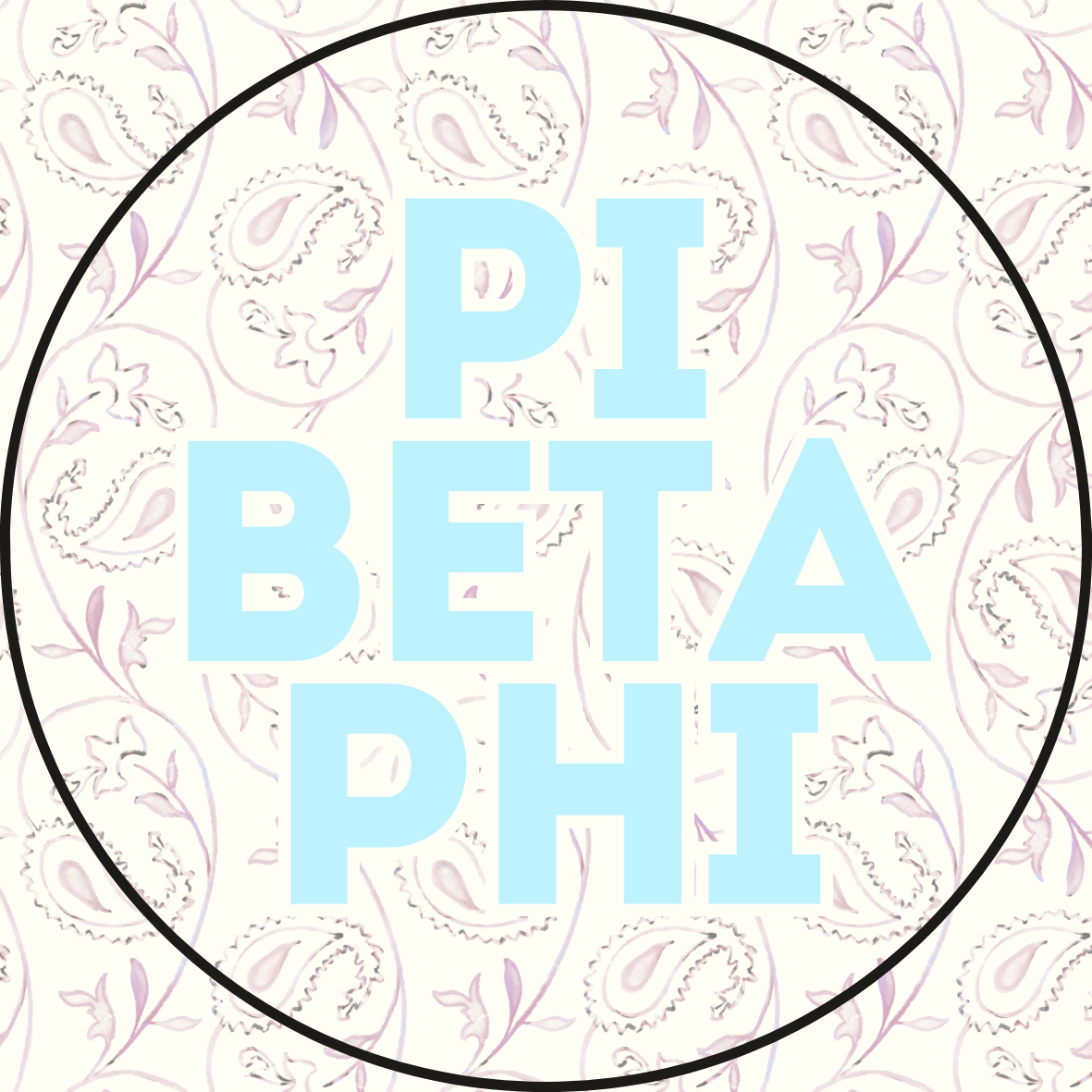 Paisley Sorority Sticker- 2 Pack