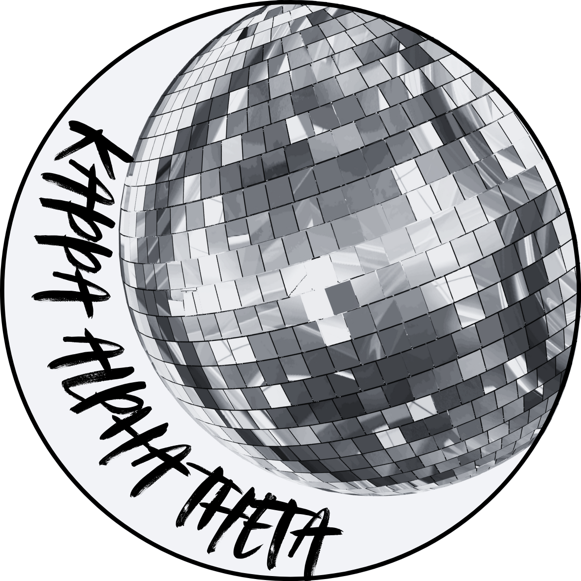 Silver Disco Sorority Sticker