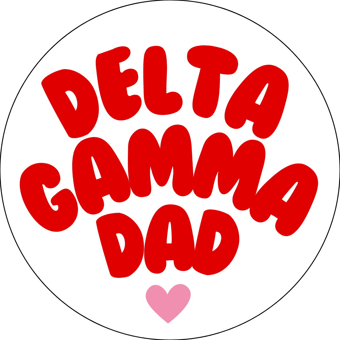 UGA Sorority Dad Bubble Sticker- 2 Pack