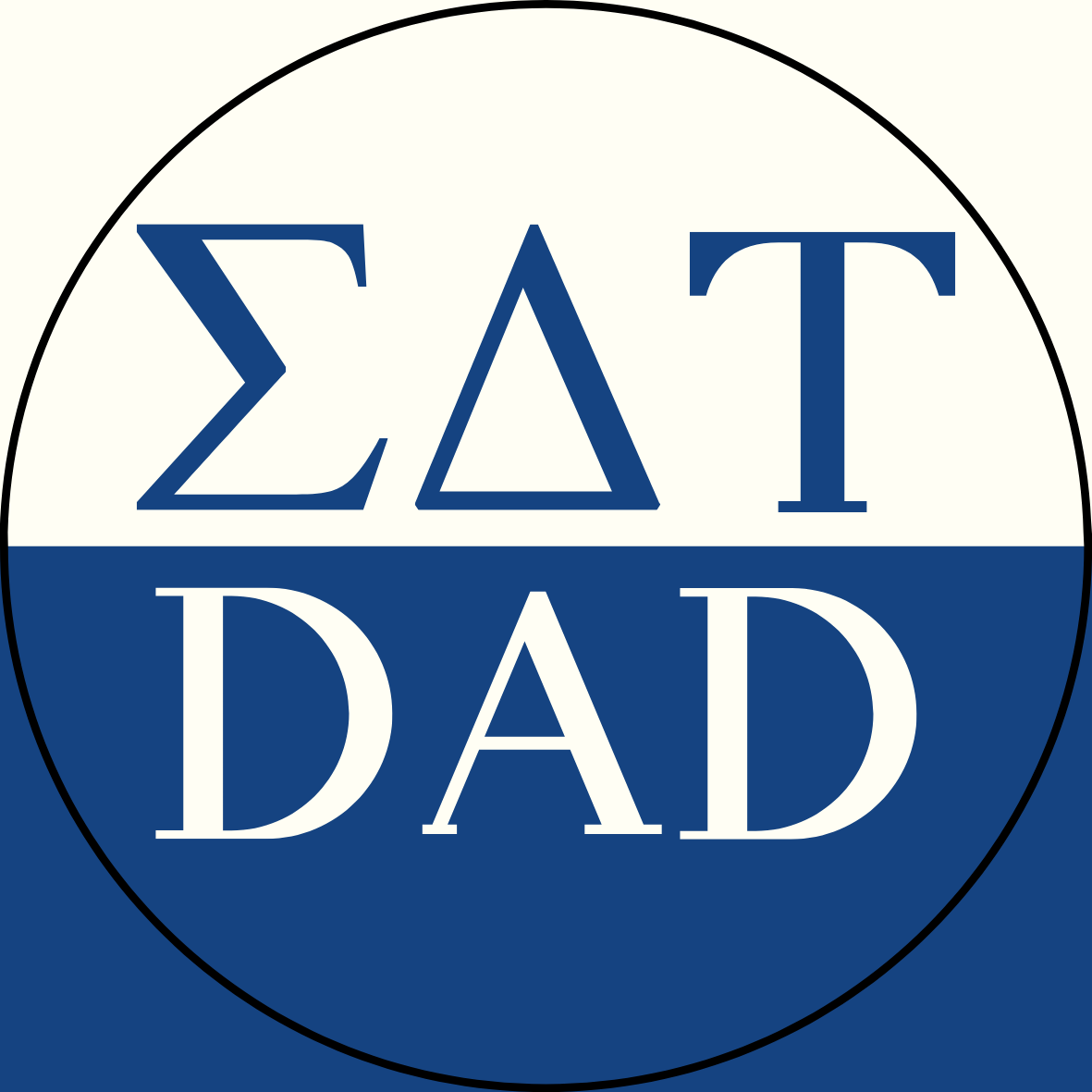 Color Block Sorority Dad Sticker- 2 Pack