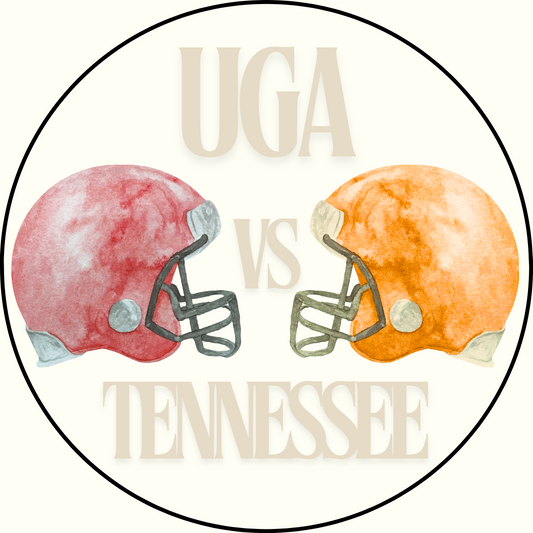 UGA vs. Tennessee Helmet Rivalry Button