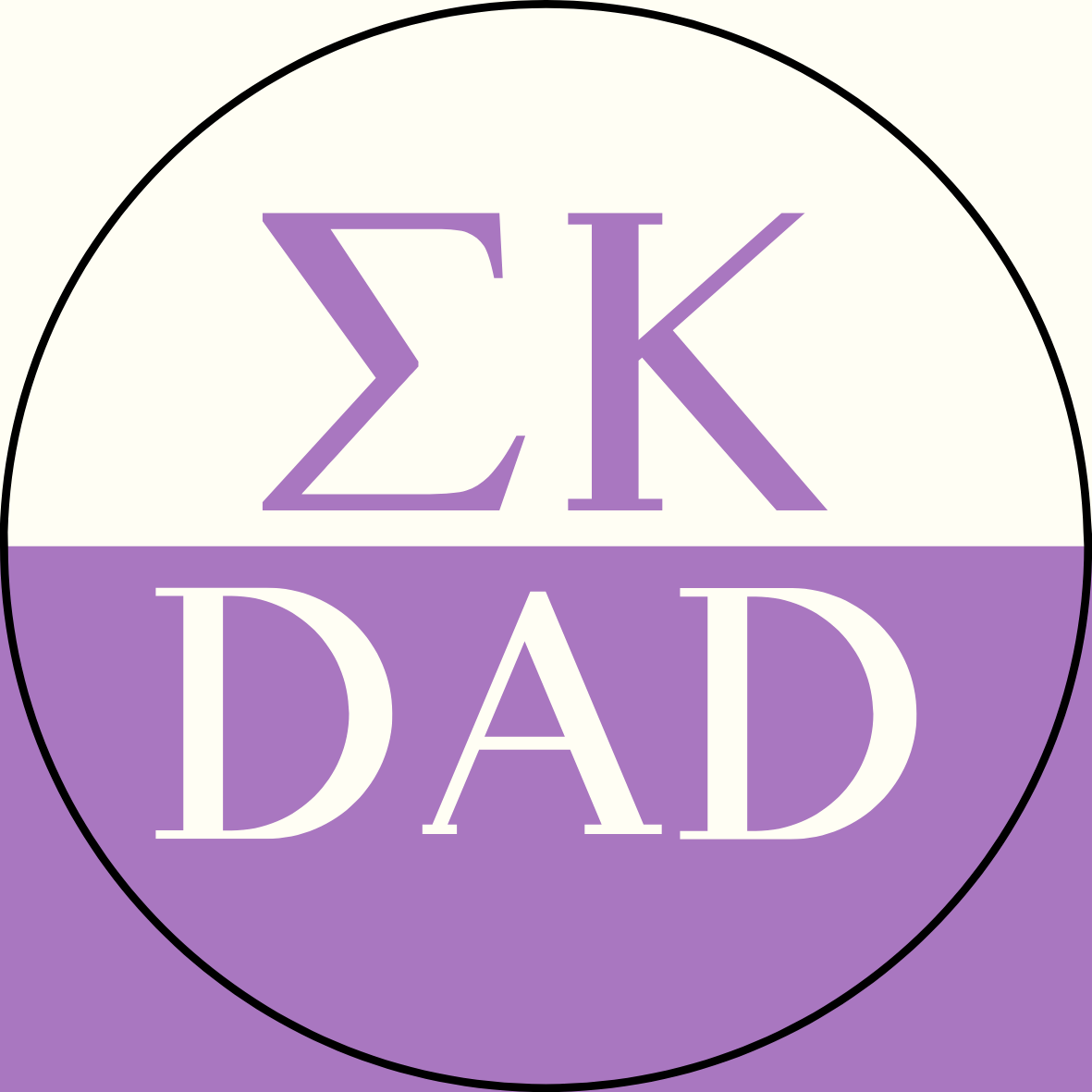 Color Block Sorority Dad Sticker- 2 Pack