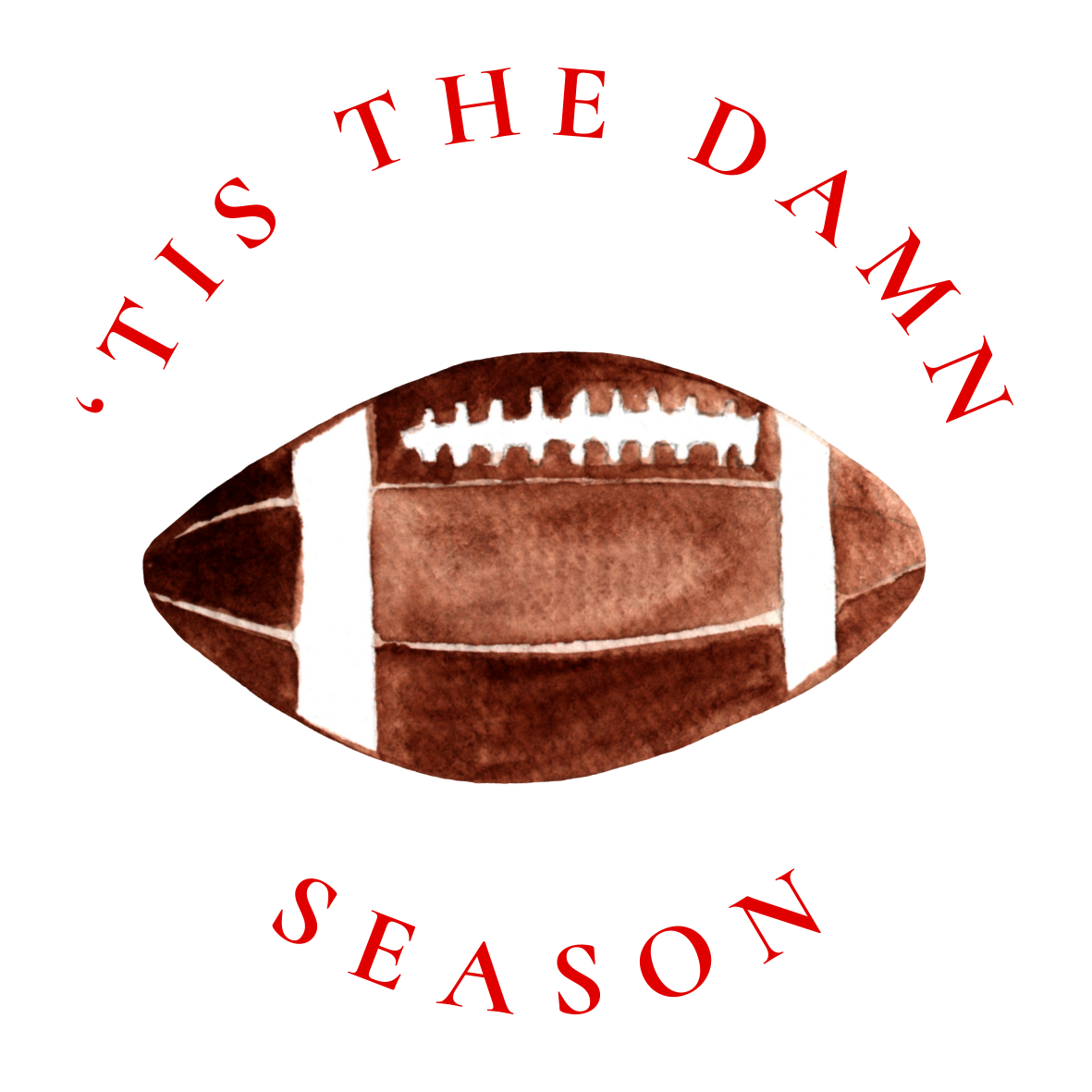 UGA "'Tis the damn season" Sticker- 2 Pack