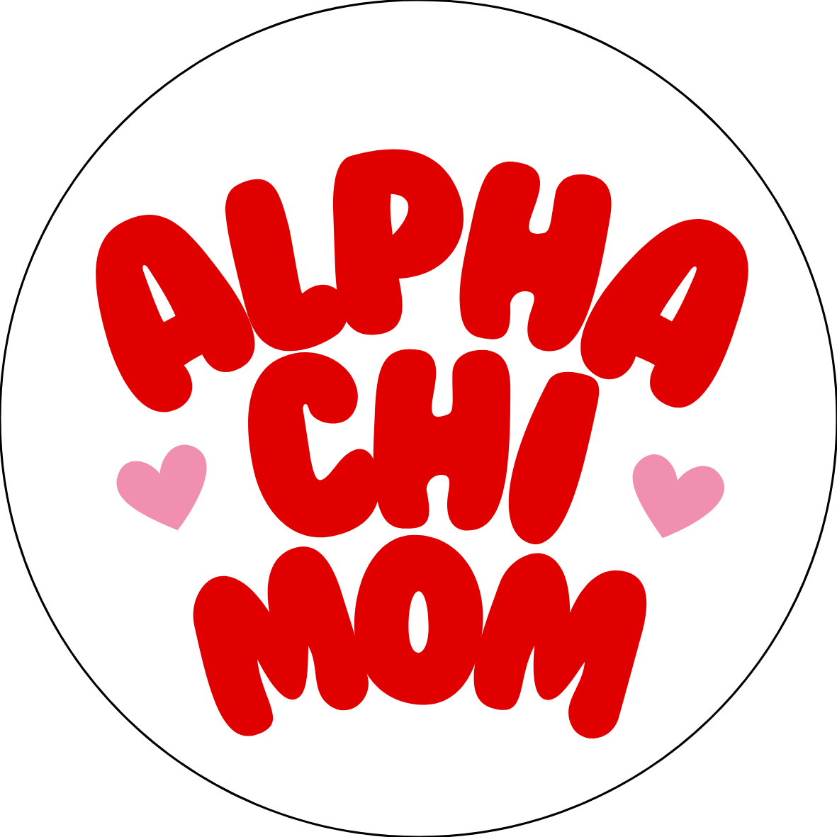 UGA Sorority Mom Bubble Sticker- 2 Pack