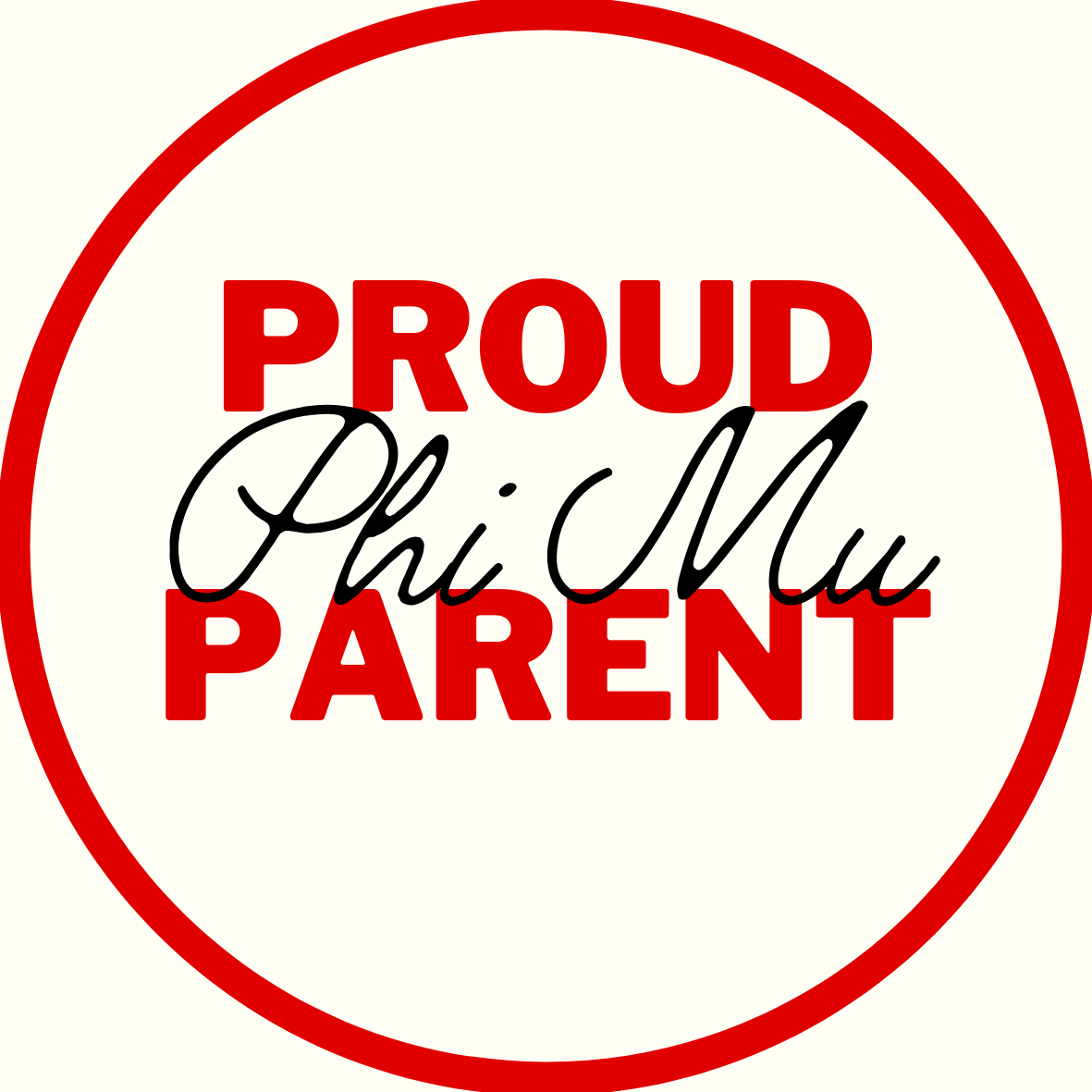 "Proud Parent" Sorority Sticker- 2 Pack