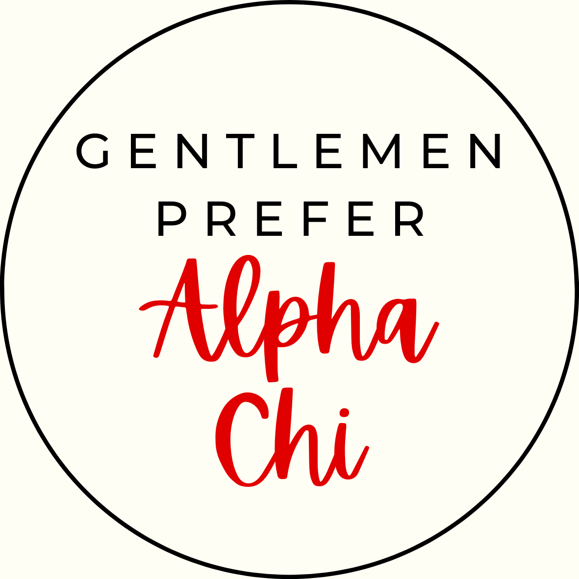 UGA Gentlemen Prefer Script Sorority Button