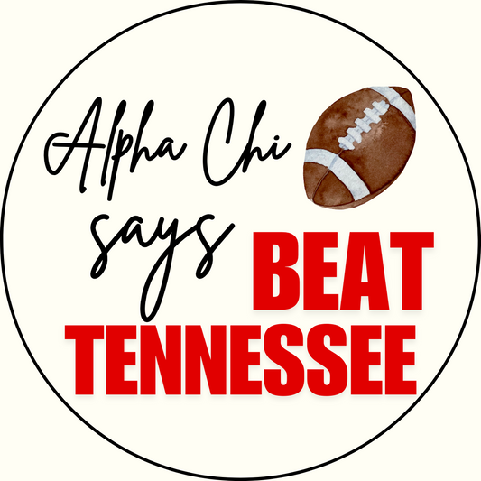 UGA vs. Tennessee "Beat Tennessee" Sorority Button