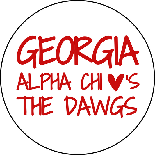 Georgia Sorority Loves the Dawgs Sticker- 2 Pack