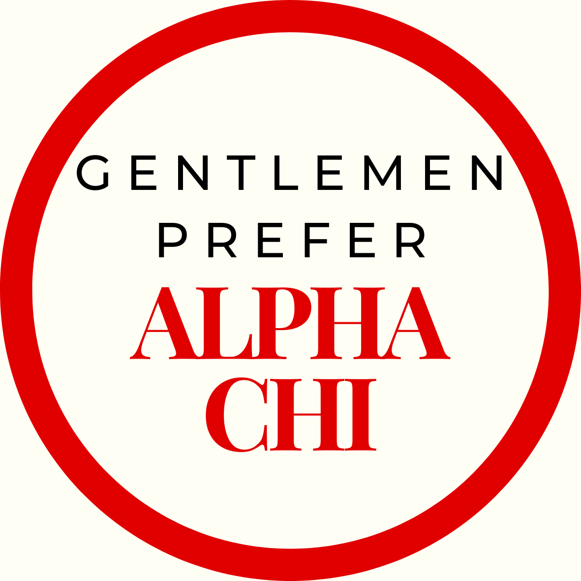 Gentlemen Prefer Block Sorority Button