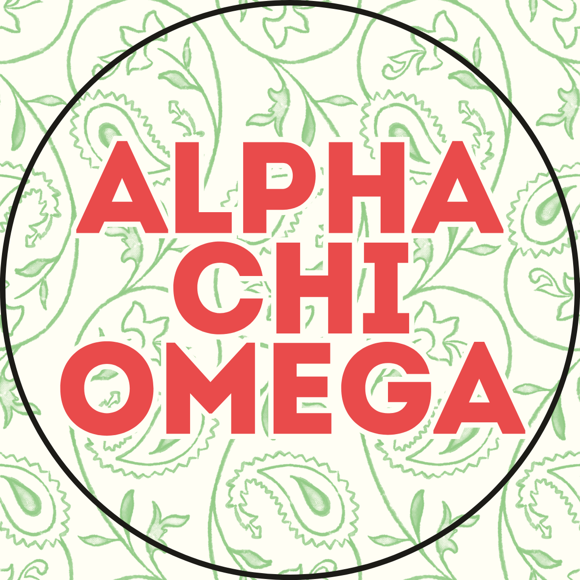 Paisley Sorority Sticker- 2 Pack