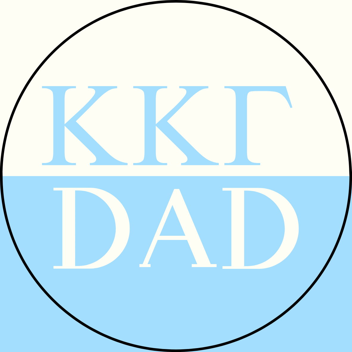 Color Block Sorority Dad Sticker- 2 Pack