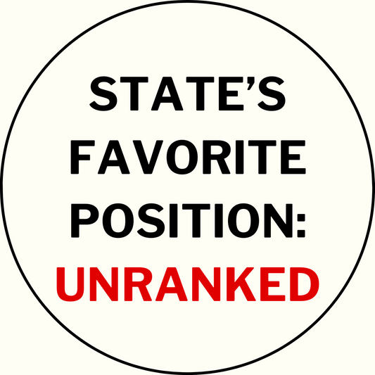 UGA vs. State "States Favorite Position: Unranked" Rivalry Button
