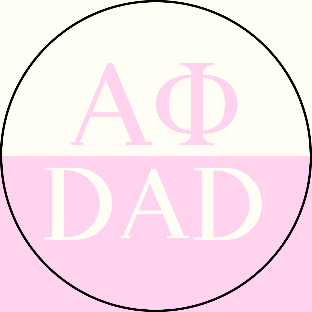 Color Block Sorority Dad Sticker- 2 Pack