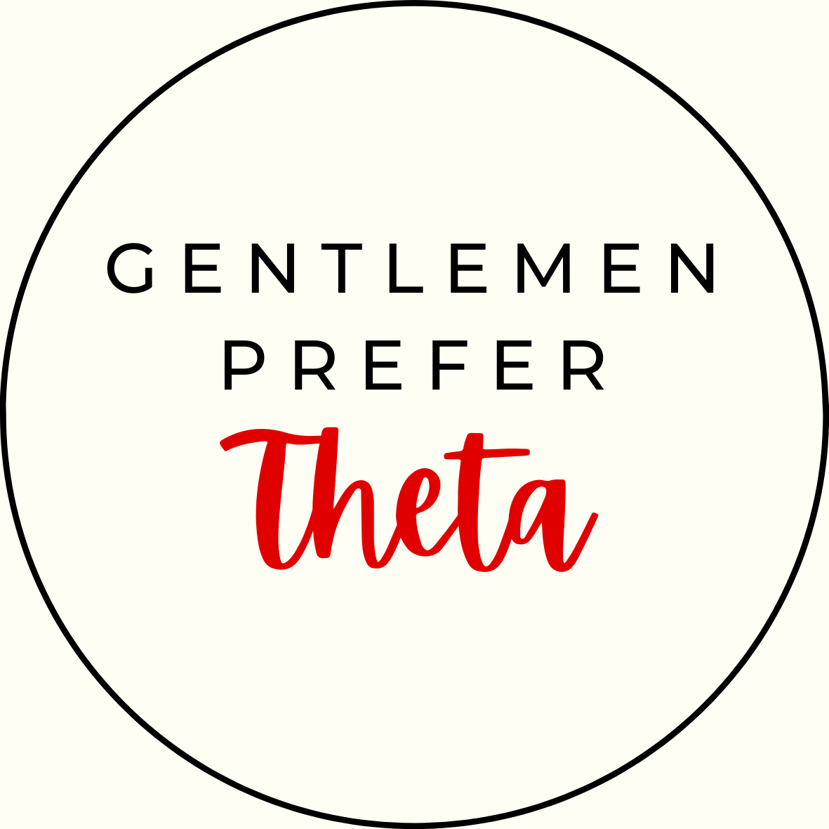 UGA Gentlemen Prefer Script Sorority Button