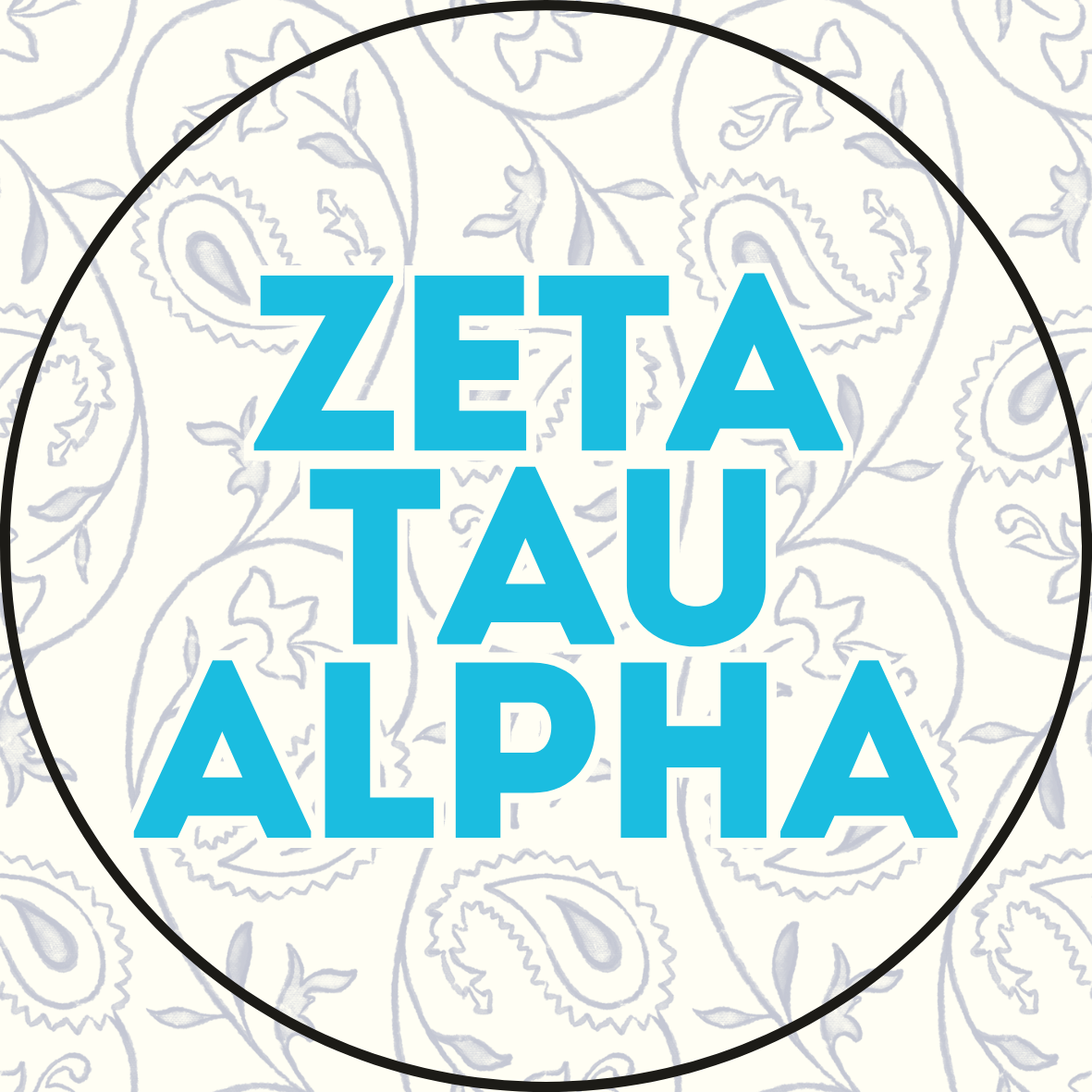 Paisley Sorority Sticker- 2 Pack