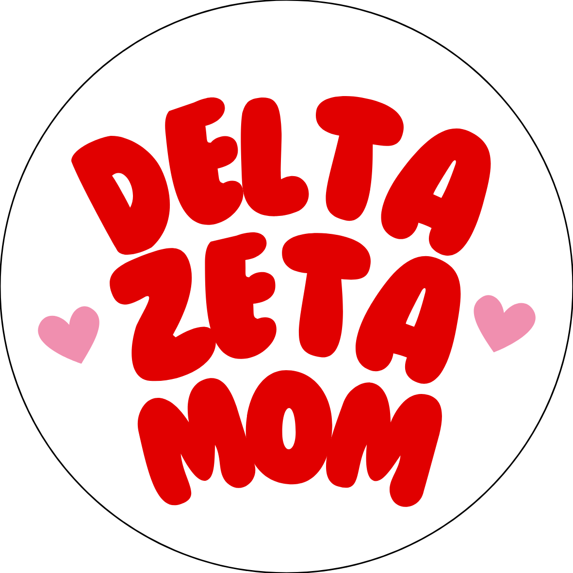 UGA Sorority Mom Bubble Sticker- 2 Pack