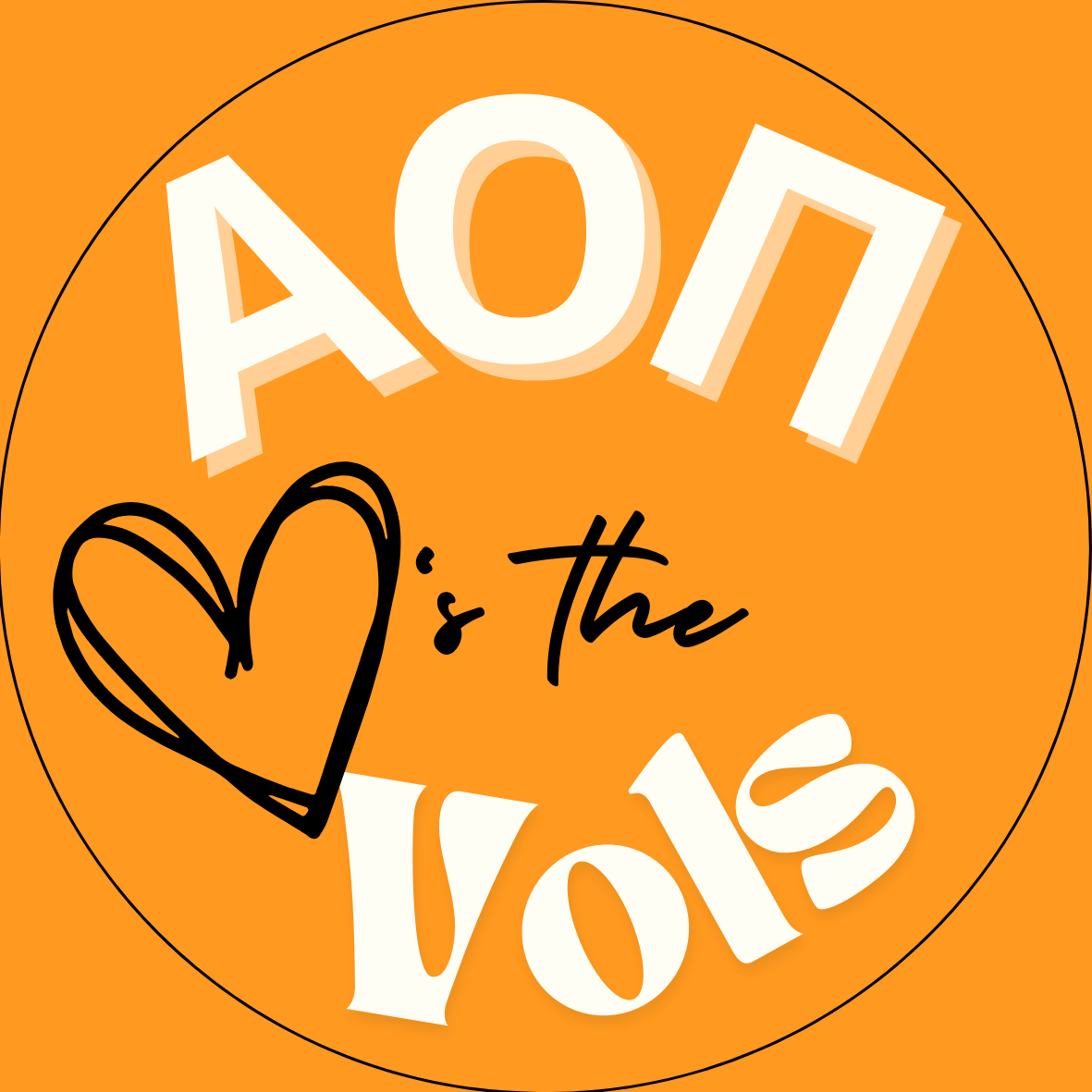 UTK "Loves the Vols" Sorority Sticker- 2 Pack