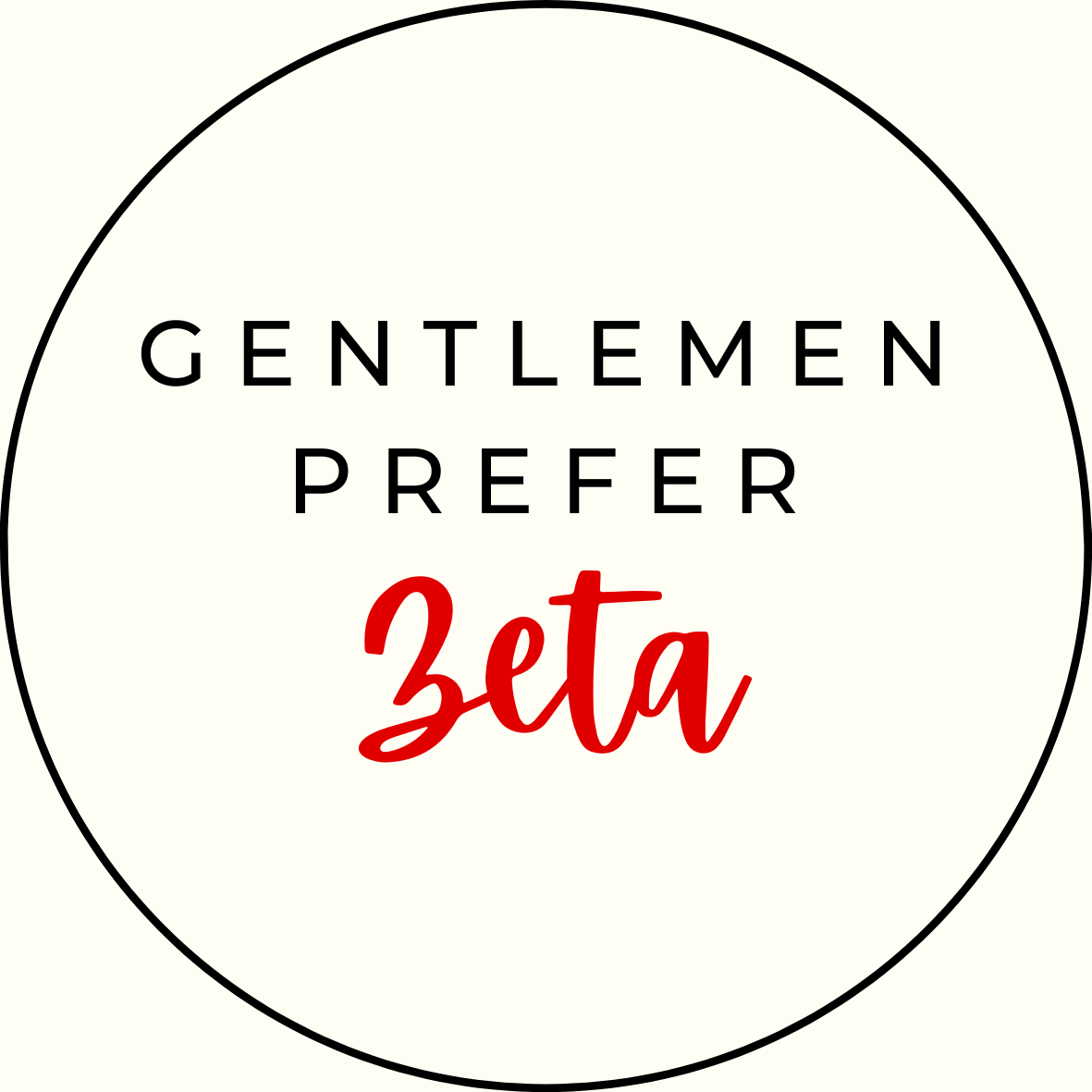 UGA Gentlemen Prefer Script Sorority Button