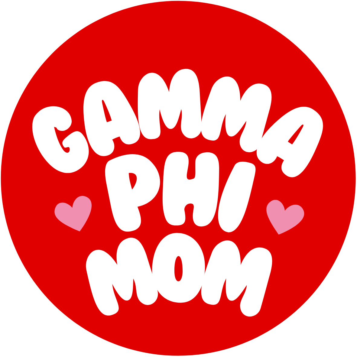 UGA Sorority Mom Bubble Sticker- 2 Pack