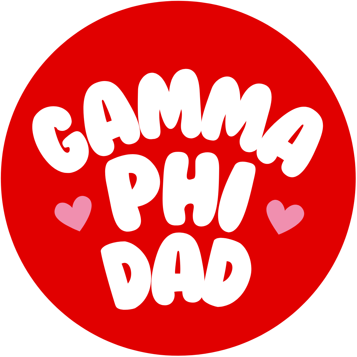 UGA Sorority Dad Bubble Sticker- 2 Pack