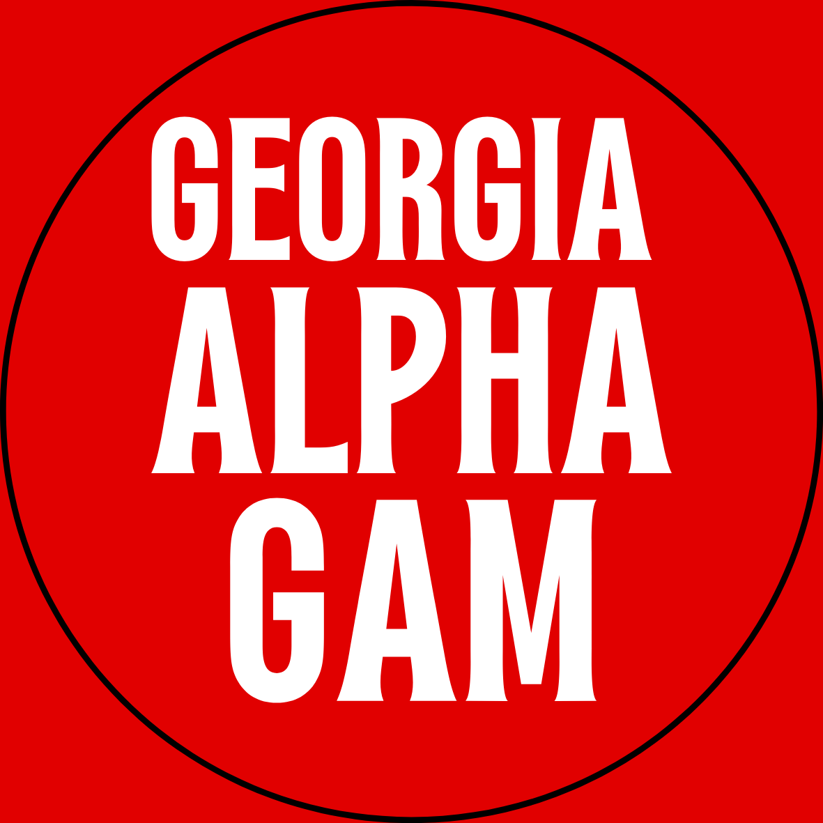 Georgia Sorority Sticker- 2 Pack