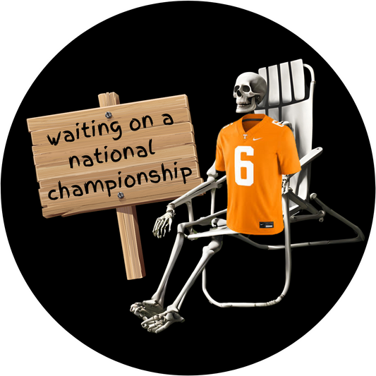 UGA vs. Tennessee "Waiting on a Natty" Rivalry Button
