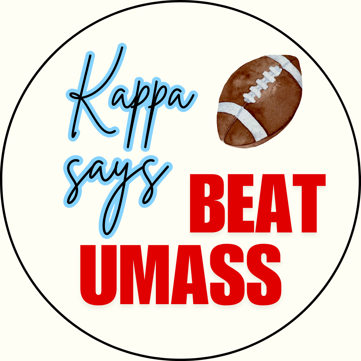 UGA vs. UMass "Beat UMass" Sorority Sticker - 2 Pack