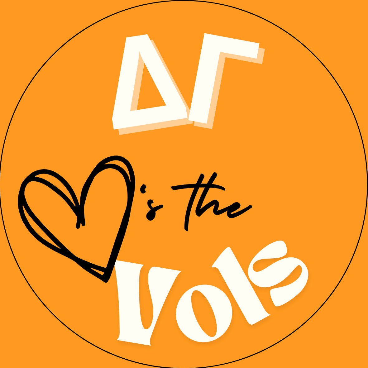 UTK "Loves the Vols" Sorority Sticker- 2 Pack