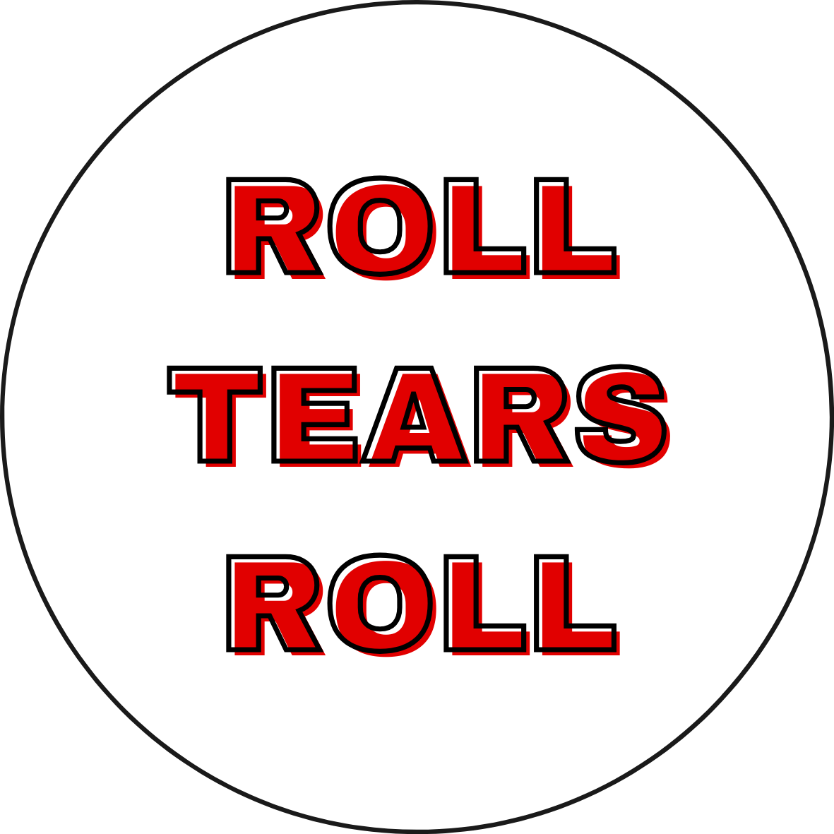 UGA vs. Bama Roll Tears Rivalry Sticker- 2 Pack